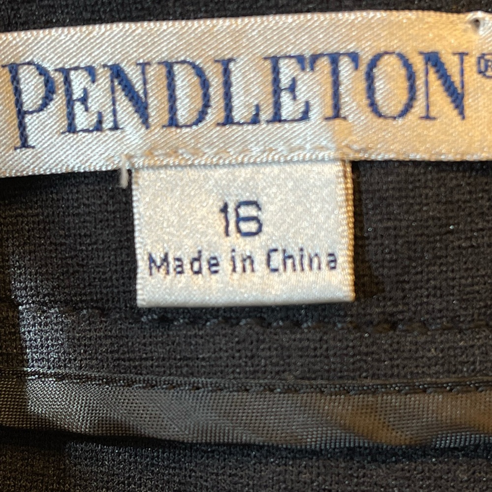 Pendleton Black Straight Leg Stretch Pants - image 4